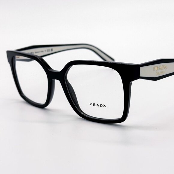 NEW PRADA PRB03V 16K1O1 EYEGLASSES WOMEN BLACK EYEWEAR VPR B03 16K1O1 - Picture 6 of 9